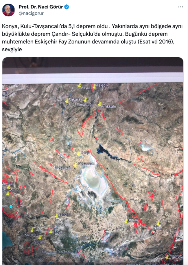 Naci Görür’den Konya depremi yorumu! ‘Muhtemelen Eskişehir Fay Zonu’nun…’ - Resim : 2