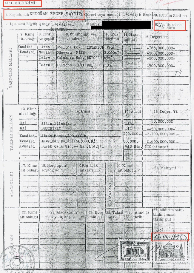 CHP'li Yavuzyılmaz paylaştı: Erdoğan'ın ilk ve tek gerçek mal varlığı belgesi - Resim : 2