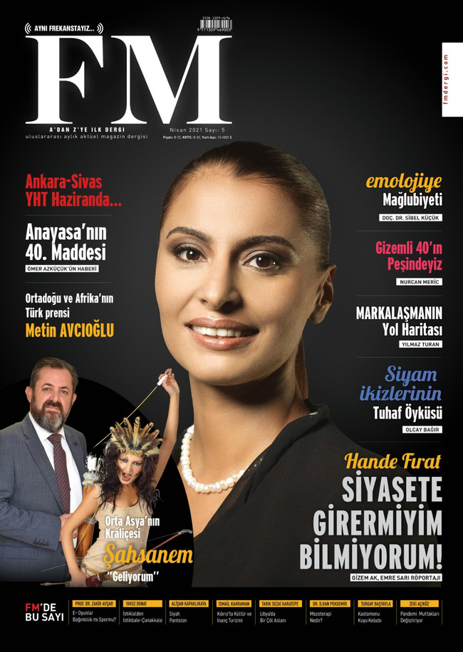 FM Dergisi Hande Fırat'ı kapağına taşıdı! Siyasete girmeyi düşünüyor mu? - Resim : 1