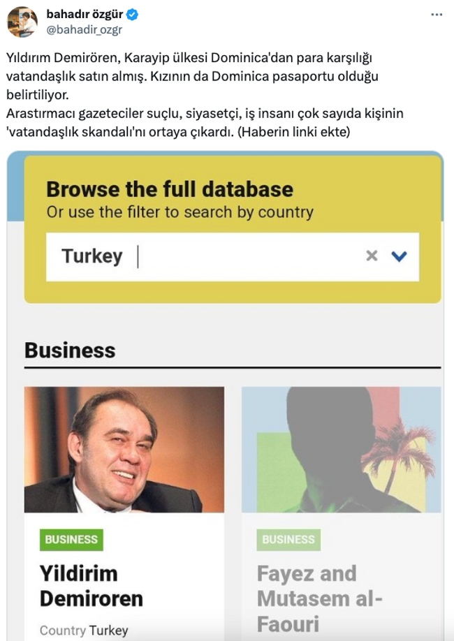 Yıldırım Demirören’le ilgili çarpıcı ‘vatandaşlık’ iddiası! ‘Para karşılığı…’ - Resim : 1