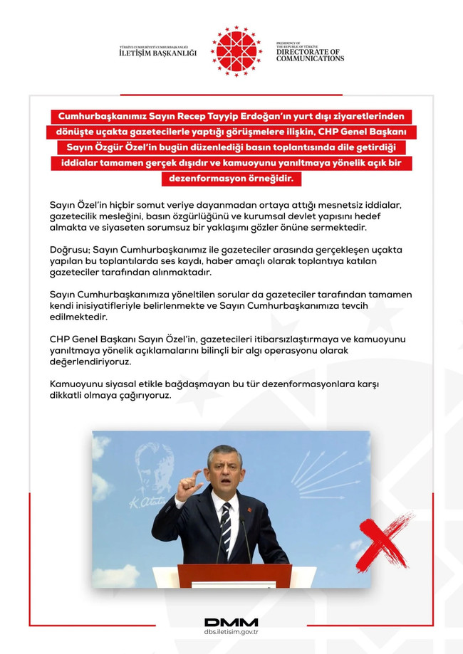 DMM’den Özgür Özel’in iddialarına açıklama - Resim : 1
