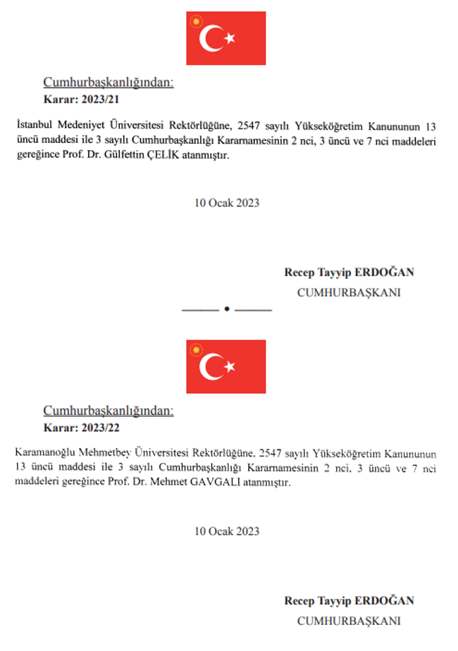 4 üniversiteye rektör atandı! Karar Resmi Gazete’de… - Resim : 2