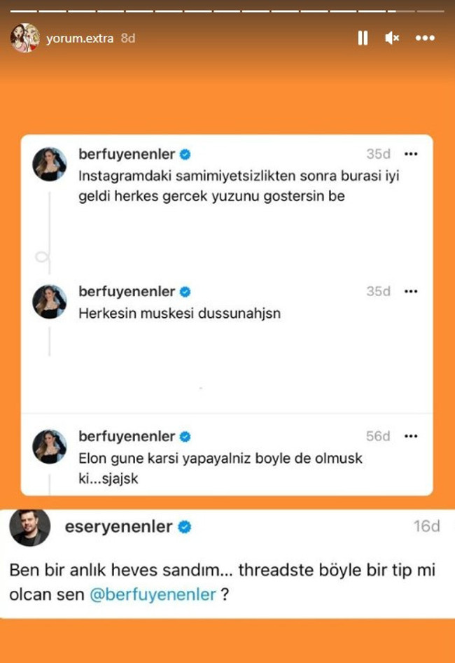 Threads paylaşımları Esen Yenenler'i sinirlendirdi: "Böyle bir tip mi olacaksın?" - Resim : 2