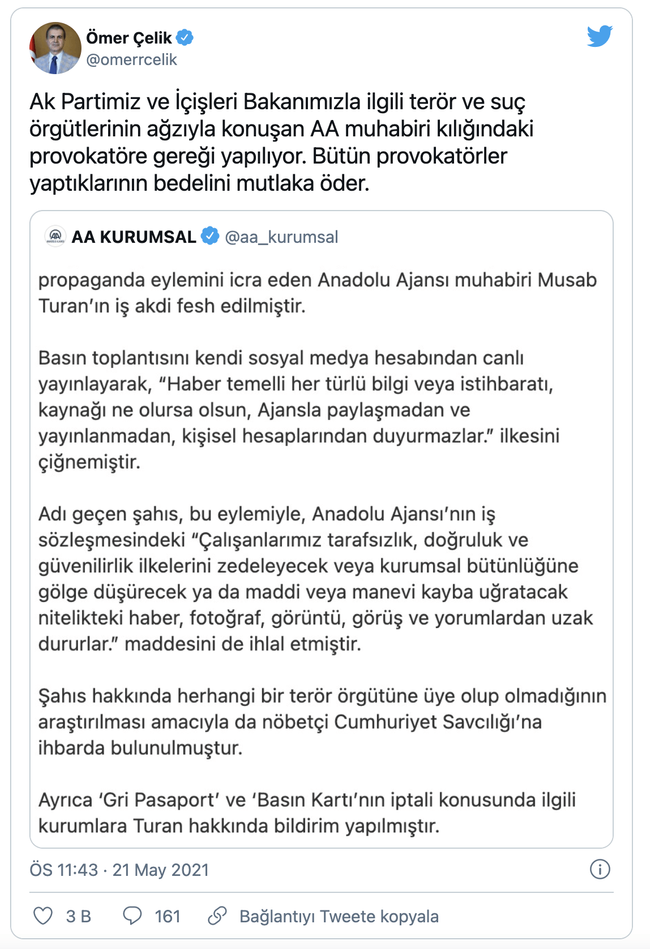 AK Parti Sözcüsü Çelik’ten Musab Turan açıklaması! ‘Gereği yapılıyor’ - Resim : 1