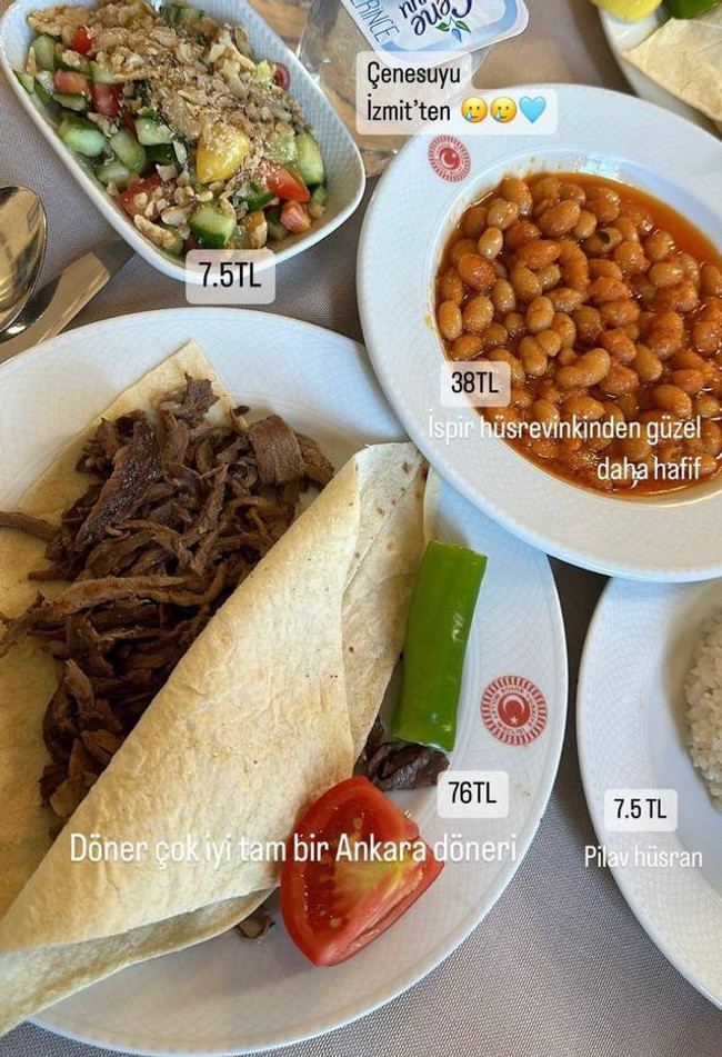 Meclis lokantasının fiyatları gündem oldu! Ankara döneri, ispir fasulyesi, pilav, salata... - Resim : 1