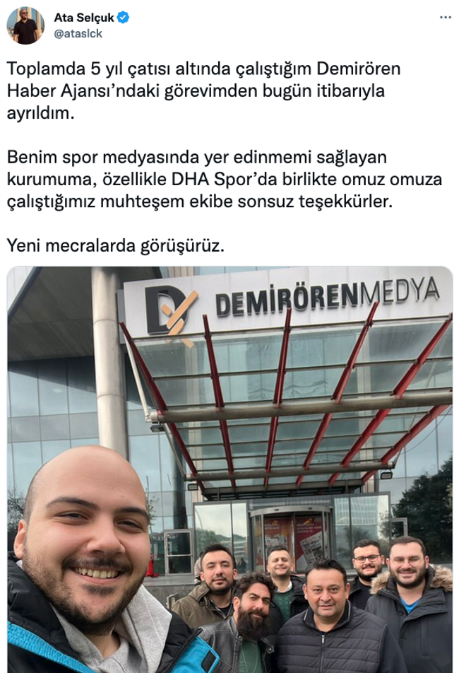 Deneyimli isim DHA ile yolları ayırdı! ‘Yeni mecralarda görüşürüz…’ - Resim : 1