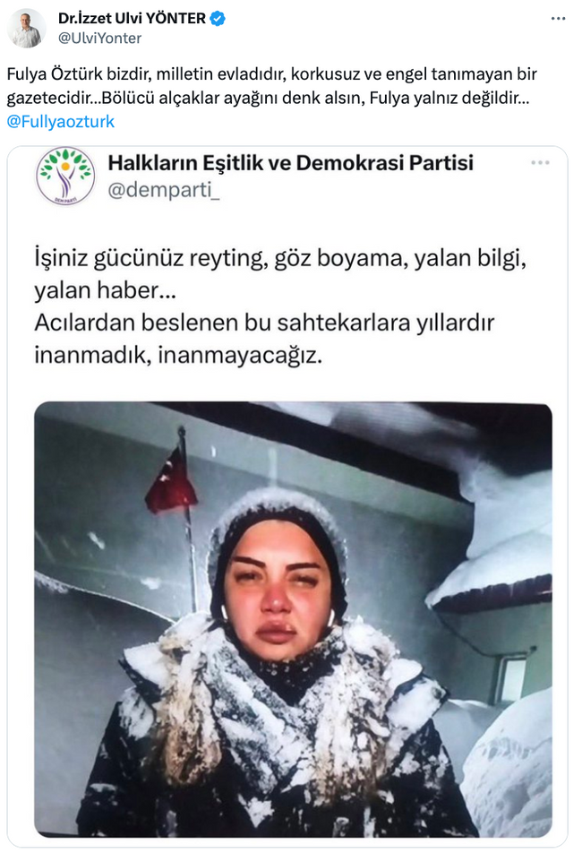 MHP kanadından Fulya Öztürk’e büyük destek! ‘Bölücü alçaklar ayağını denk alsın…’ - Resim : 1