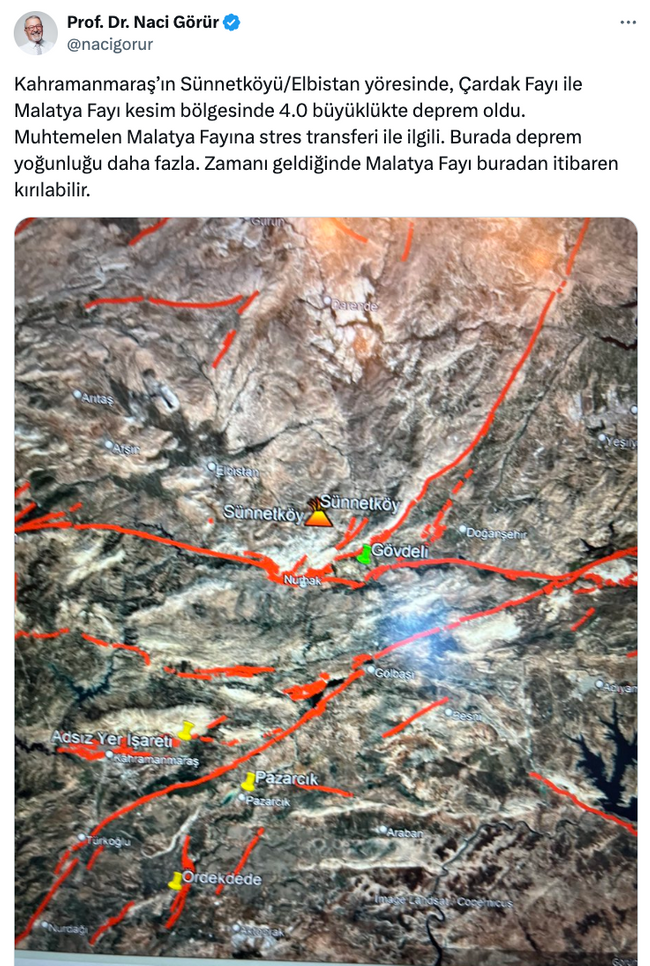 Naci Görür, stres biriktiren fay hattını açıkladı! 'Deprem yoğunluğu fazla, kırılabilir…' - Resim : 1