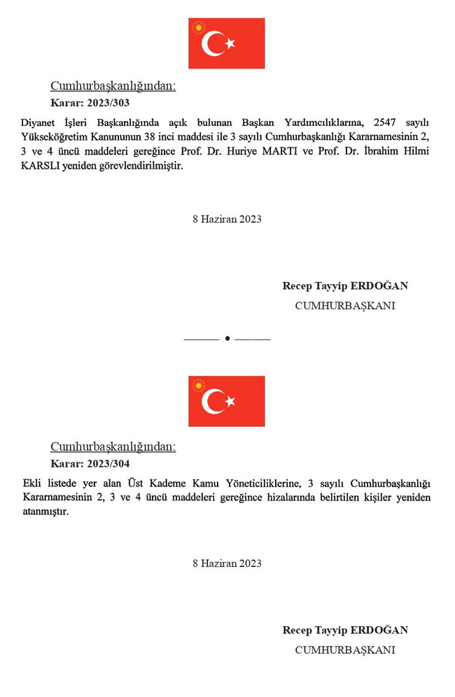 Cumhurbaşkanı Erdoğan’dan atama kararları! Resmi Gazete’de yayımlandı… - Resim : 2