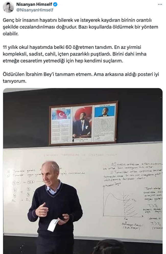Öğretmenini öldüren öğrenciyi savunup Atatürk'e hakaret etti! Sevan Nişanyan'dan skandal paylaşım… - Resim : 2