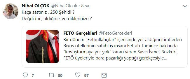 Erdoğan'ın sağ kolu olan Erol Olçok'un eşi isyan etti: "Kaça sattınız 250 şehidi" - Resim : 3