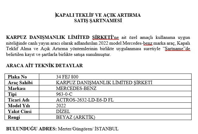 Firari Bağdatlı’nın 'Canlı Yayın Aracı' satılıyor! İşte istenilen rakam - Resim : 2