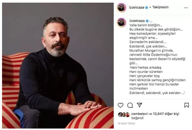 Bahçeli'nin 'Haddini aşmıştır' dediği Cem Yılmaz'a ünlülerden destek yağdı! - Resim : 6