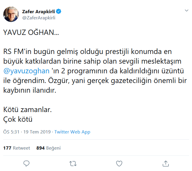 Sputnik’te deprem sürüyor; Zafer Arapkirli ile de yollar ayrıldı - Resim : 2