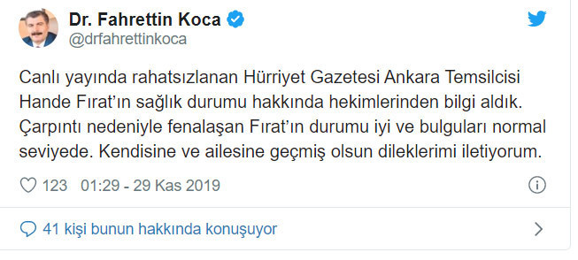 Hande Fırat rahatsızlandı program noktalandı! Sağlık durumu nasıl? - Resim : 2