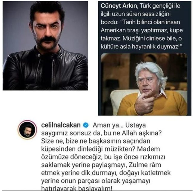 Cüneyt Arkın'ın olay sözleri Celil Nalçakan'ı isyan ettirdi - Resim : 1