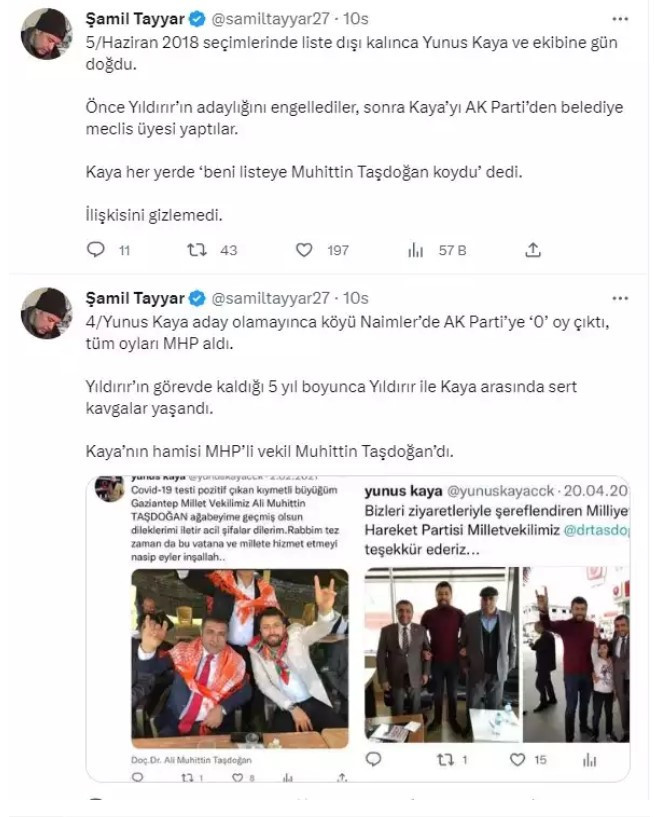 Deprem Cumhur İttifakı'nı karıştırdı! Şamil Tayyar'dan tartışma çıkaracak paylaşımlar - Resim : 2