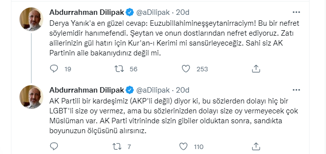 Abdurrahman Dilipak'tan Bakan Yanık'a "LGBT+" tepkisi! "Sandıkta boyunuzun ölçüsünü alırsınız" - Resim : 1