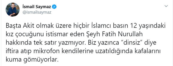 İsmail Saymaz ile Dilipak Twitter'da atıştı: 'Suçu örtme gayreti' - Resim : 1
