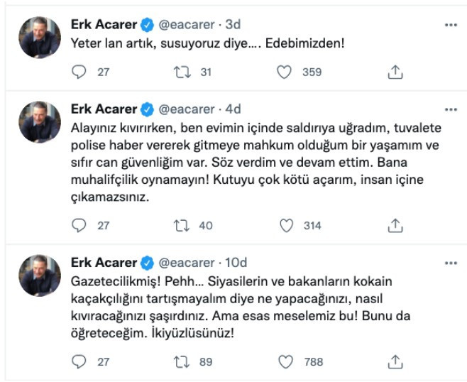 Fatih Altaylı'nın yazısı Erk Acarer'i kızdırdı: 'Kutuyu kötü açarım, insan içine çıkamazsınız...' - Resim : 4