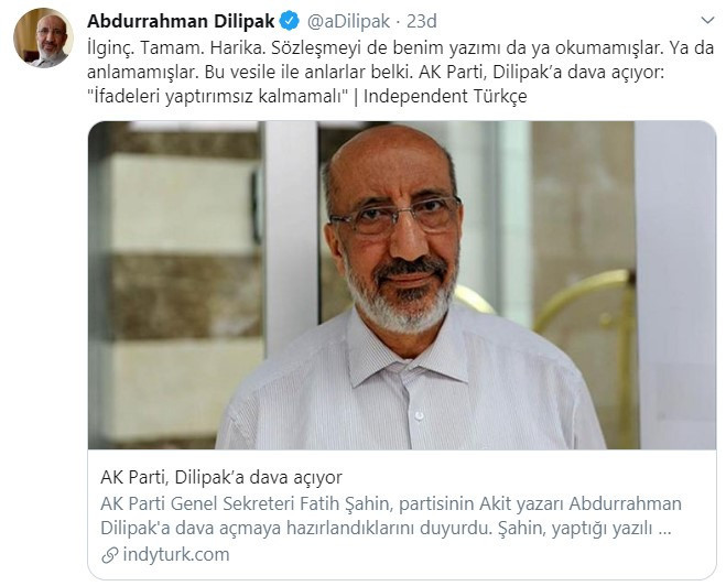 'Fahişe' kelimesi tepki çekmişti! AKP, Abdurrahman Dilipak'a dava açıyor - Resim : 1