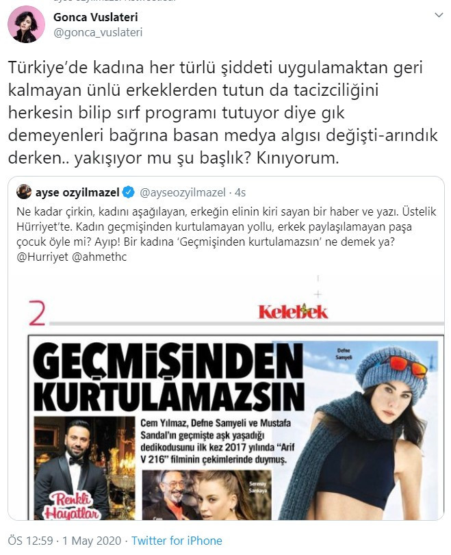 Hürriyet yazarından kadınları ayağa kaldıran Defne Samyeli yazısı! - Resim : 3