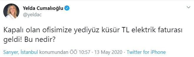 Can Yılmaz'dan elektrik faturası tepkisi - Resim : 2