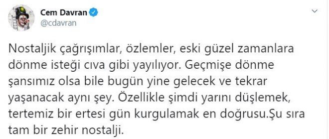 Cem Davran o isimlere böyle seslendi; "Şu sıra tam bir zehir..." - Resim : 1