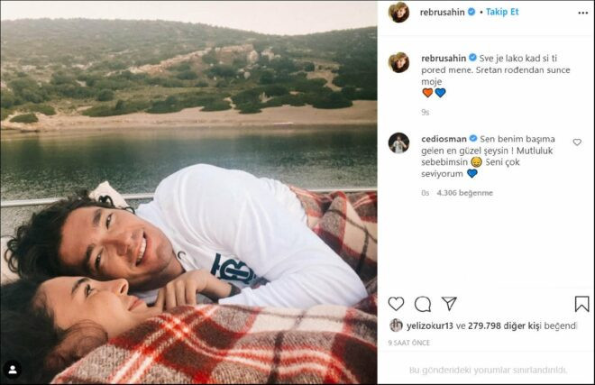 Ebru Şahin aşka geldi! Cedi Osman'a romantik kutlama - Resim : 1