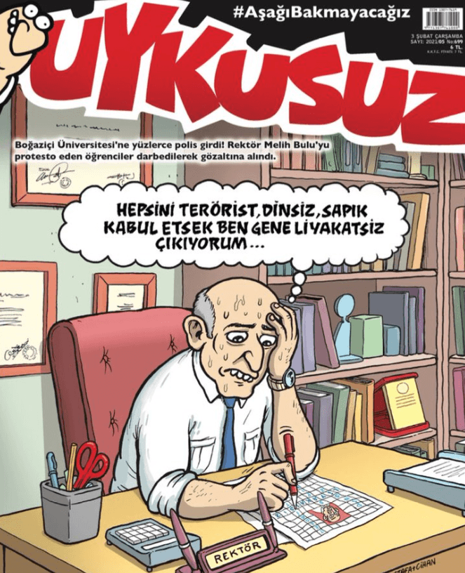 Melih Bulu Uykusuz dergisinin kapağında: "Ben gene liyakatsiz çıkıyorum" - Resim : 1