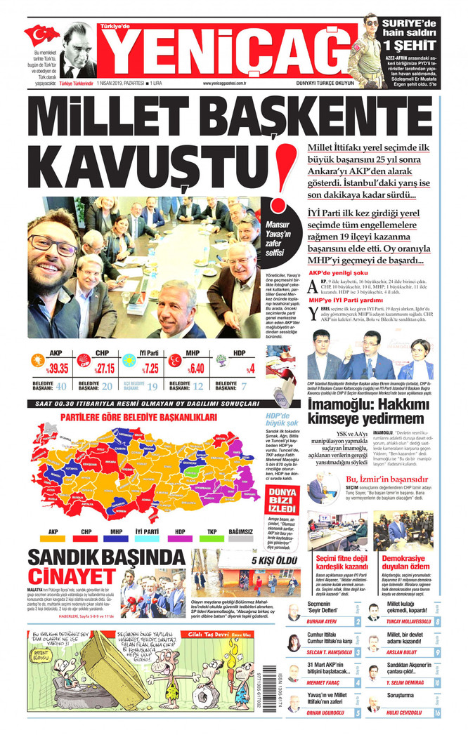 Gazeteler yerel seçimi hangi manşetlerle gördü? - Resim : 14