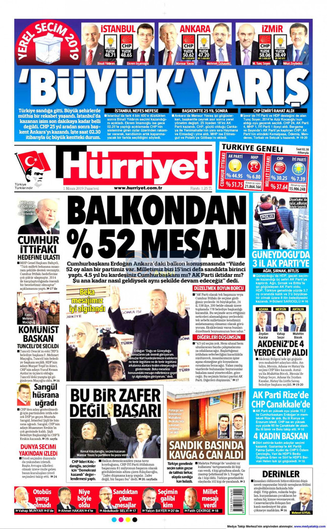 Gazeteler yerel seçimi hangi manşetlerle gördü? - Resim : 6