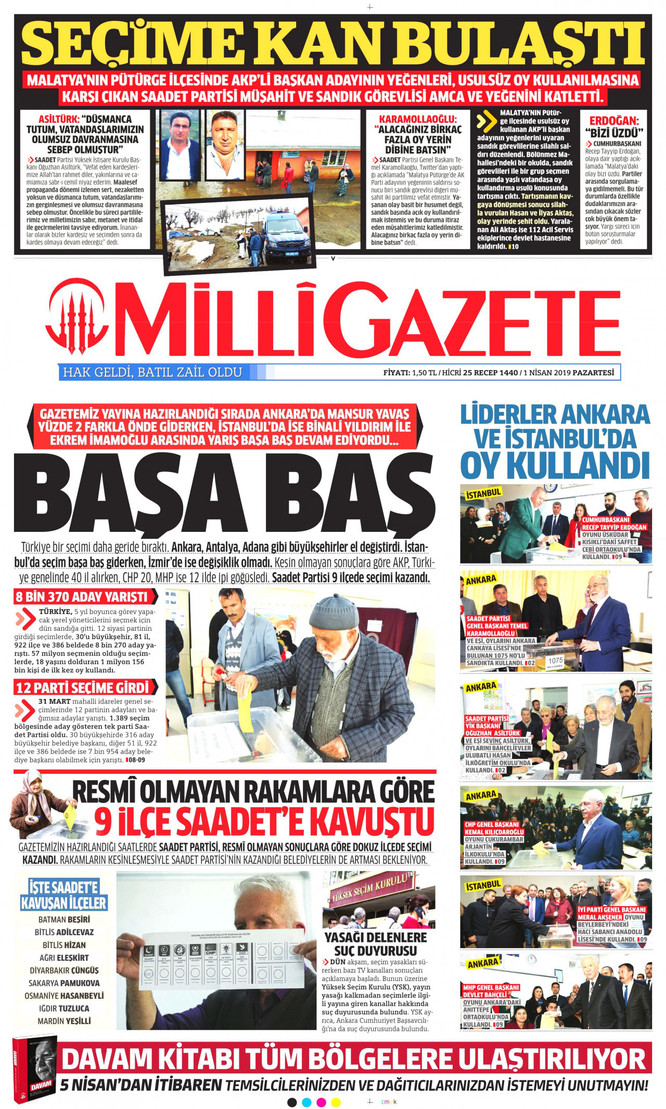 Gazeteler yerel seçimi hangi manşetlerle gördü? - Resim : 13