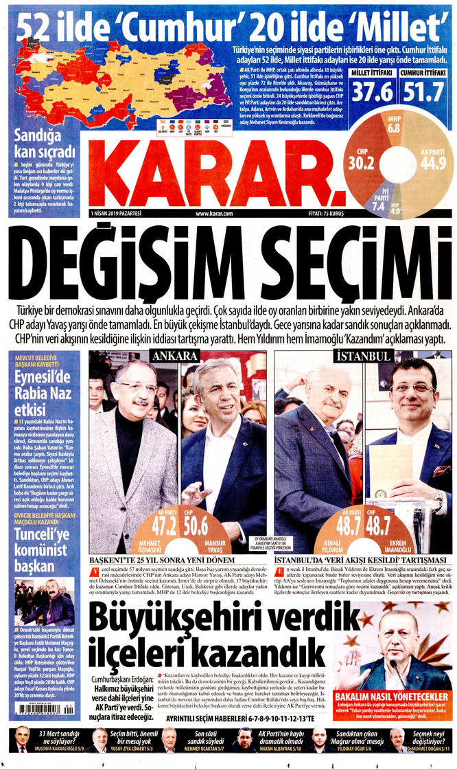 Gazeteler yerel seçimi hangi manşetlerle gördü? - Resim : 12