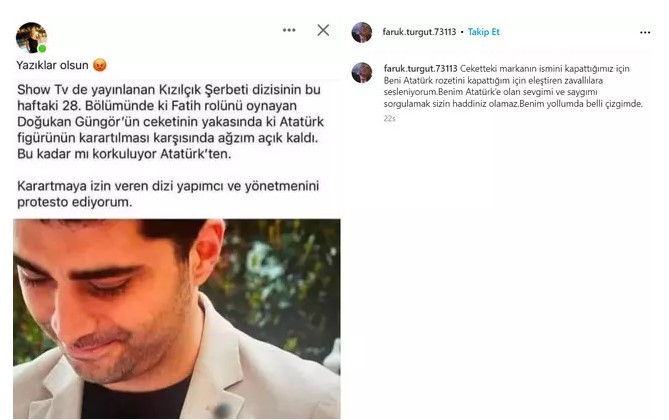 Kızılcık Şerbeti'nde Atatürk rozeti sansürlendi mi? Yapımcısı çılgına döndü - Resim : 1