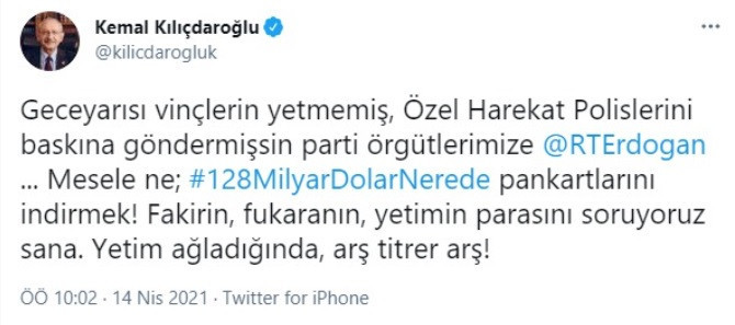 Kılıçdaroğlu’ndan Erdoğan’a pankart tepkisi - Resim : 1