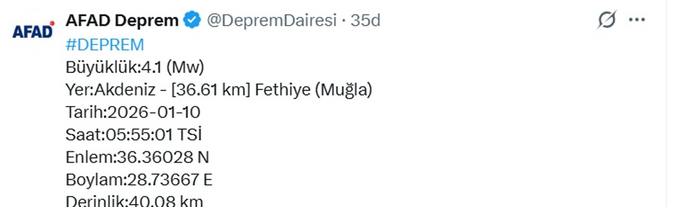 Muğla'da sabah saatlerinde korkutan deprem - Resim : 1