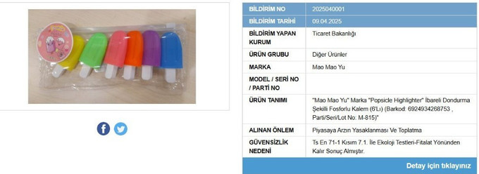 Bakanlık ifşa etti: Kırtasiye ürününün satışı yasaklandı - Resim : 1