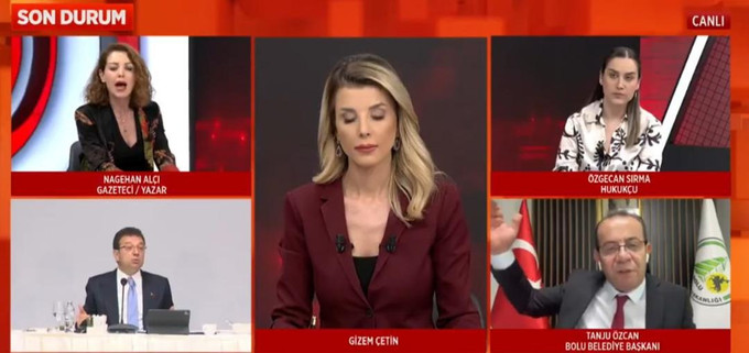 Nagehan Alçı ile Tanju Özcan birbirine girdi! 'FETÖ' ile suçlayıp canlı yayını terk etti - Resim : 1