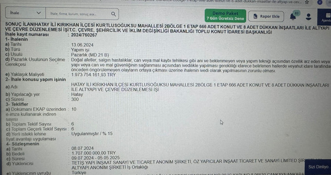 TOKİ’ye cevabımız! AK Partili yöneticiye 1 milyar 700 milyonluk ihale... - Resim : 2