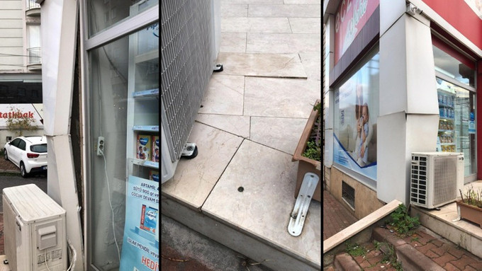 Kocaeli Gebze'deki binanın çökme anı ortaya çıktı - Resim : 1