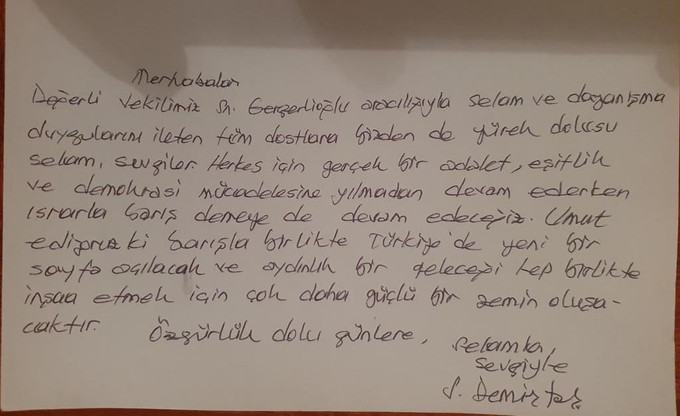 Tutuklu Selahattin Demirtaş sessizliğini bozdu! "Yeni bir sayfa açılacak..." - Resim : 1