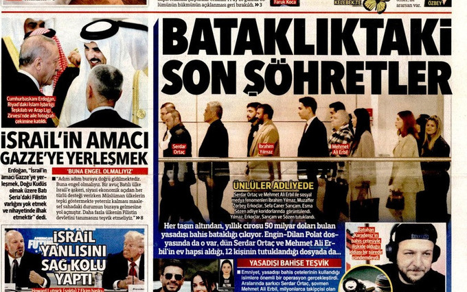 Yasa dışı bahis soruşturmasında Demirören Medyası tek ses oldu! Ünlü isimler manşetlerde... - Resim : 1