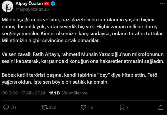 Alpay Özalan'dan Yılmaz Özdil ve Fatih Altaylı'ya sert sözler! "Terörist sevici, zavallı..." - Resim : 3
