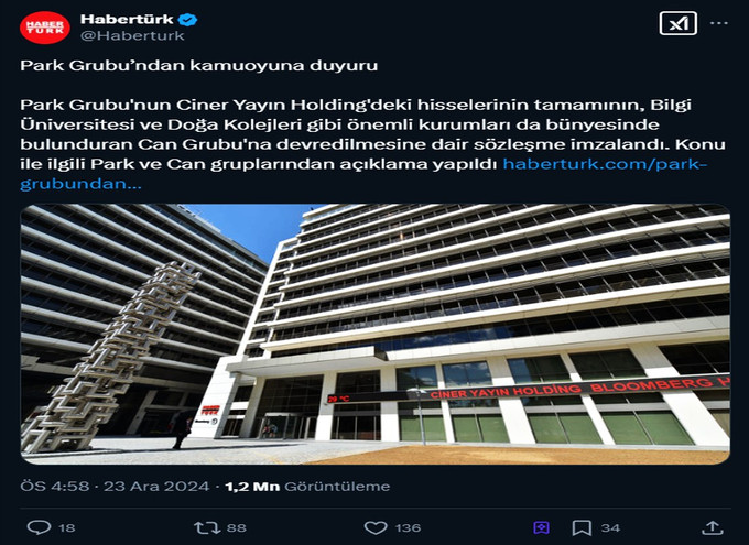 Turgay Ciner, medyadan çekil'mi'yor mu? Medyadaki bu dev satışta neler oluyor? - Resim : 2