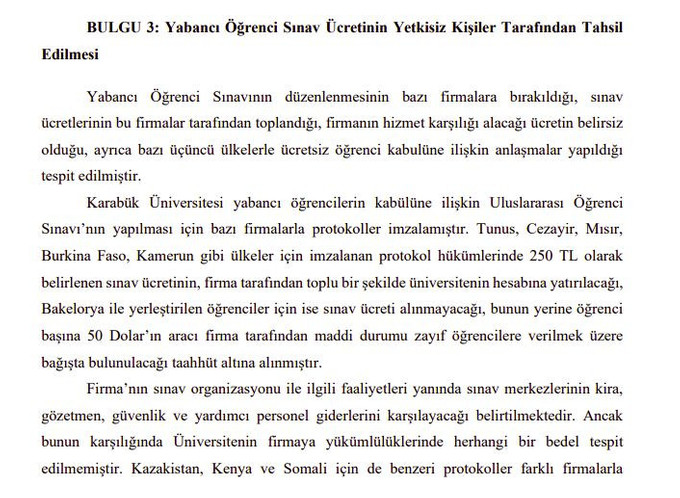 Karabük raporunu Medyaradar açıklıyor! Sınavı üniversite değil özel şirket yapmış! - Resim : 2