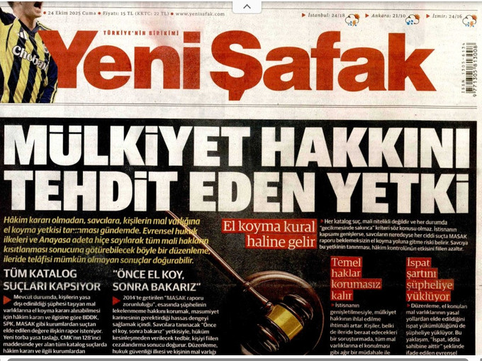 Yeni Şafak yeni d&uuml;zenlemeye bayrak a&ccedil;tı! 'Savcılara bu hak nasıl tanınır' - Resim : 1