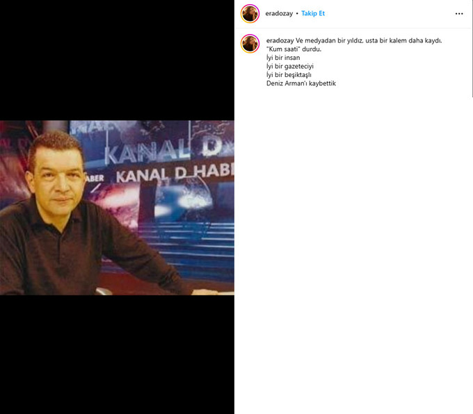 Usta gazeteci Deniz Arman hayatını kaybetti - Resim : 1
