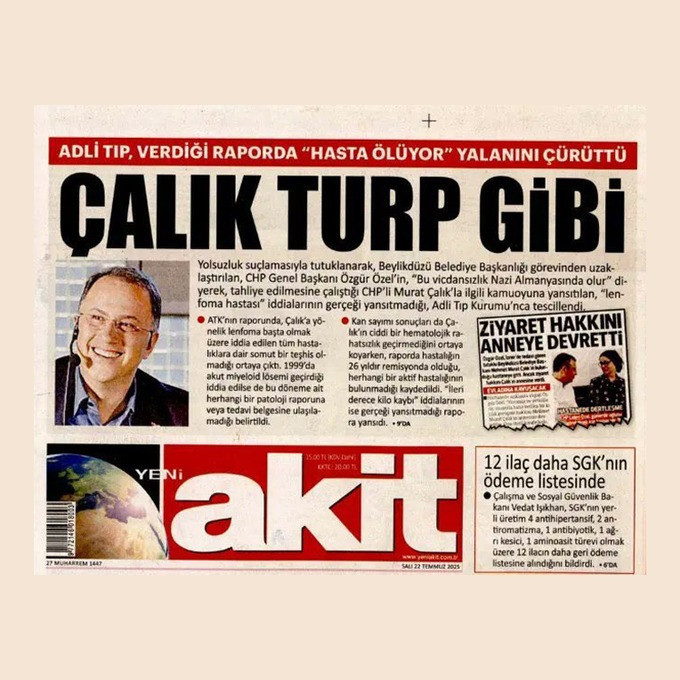Bülent Arınç ile Yeni Akit arasında 'Murat Çalık' tartışması: Ahlâktan, edepten yoksun bir gazete! - Resim : 1