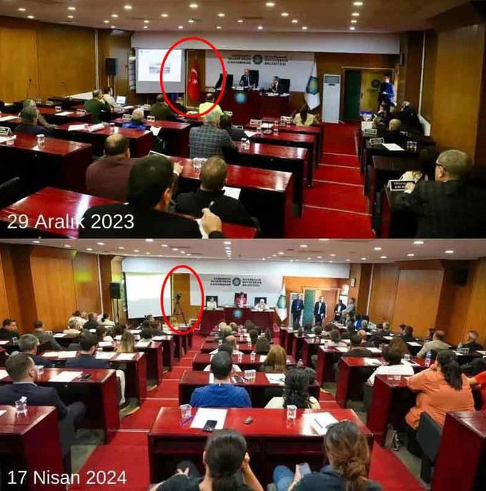 DEM Parti'den bir skandal daha! Türk bayrağı hazımsızlığı devam ediyor! - Resim : 3